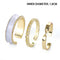 3pcs Hip Hop Punk Open Ring Men Women Jewelry Party Accessories Goth Ring Personality Three Finger Conjoined Chain New Trend