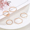 3pcs Hip Hop Punk Open Ring Men Women Jewelry Party Accessories Goth Ring Personality Three Finger Conjoined Chain New Trend