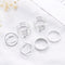 3pcs Hip Hop Punk Open Ring Men Women Jewelry Party Accessories Goth Ring Personality Three Finger Conjoined Chain New Trend