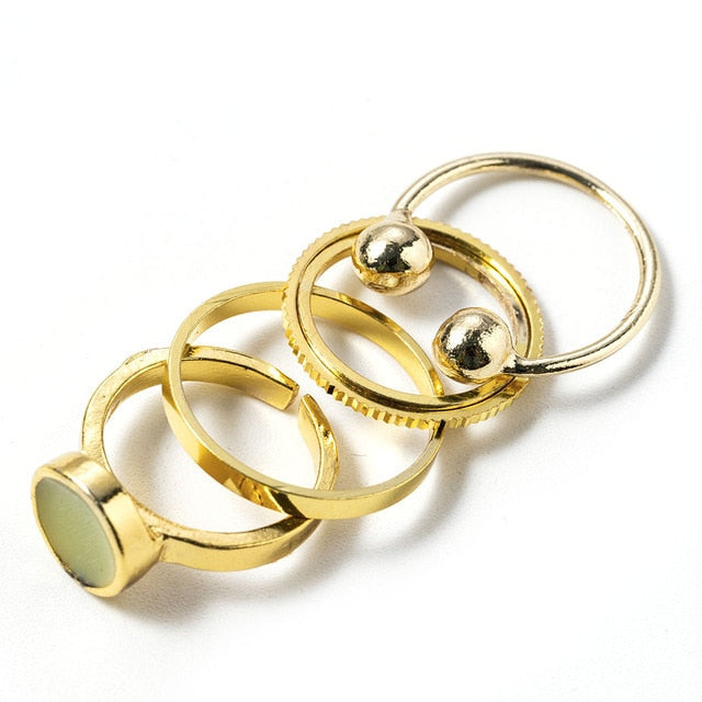3pcs Hip Hop Punk Open Ring Men Women Jewelry Party Accessories Goth Ring Personality Three Finger Conjoined Chain New Trend