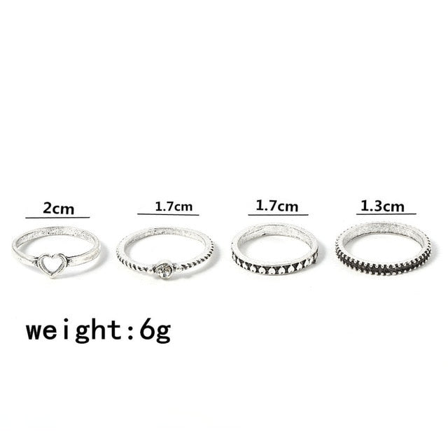 3pcs Hip Hop Punk Open Ring Men Women Jewelry Party Accessories Goth Ring Personality Three Finger Conjoined Chain New Trend