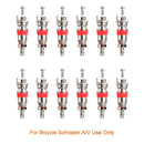 2/6/12PCS Presta Valve Brass Core W/ Optional Tool CNC-machined FV MTB Road Bike Tubes Repair Tire Service Parts