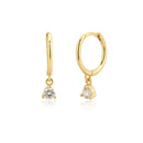 ANDYWEN 925 Sterling Silver Multi Dangle Hoops Crystal Thin Huggies With Charms Loops Circle Clips Earrings Jewelry For Womens