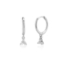 ANDYWEN 925 Sterling Silver Multi Dangle Hoops Crystal Thin Huggies With Charms Loops Circle Clips Earrings Jewelry For Womens