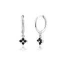 ANDYWEN 925 Sterling Silver Multi Dangle Hoops Crystal Thin Huggies With Charms Loops Circle Clips Earrings Jewelry For Womens