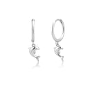 ANDYWEN 925 Sterling Silver Multi Dangle Hoops Crystal Thin Huggies With Charms Loops Circle Clips Earrings Jewelry For Womens