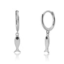 ANDYWEN 925 Sterling Silver Multi Dangle Hoops Crystal Thin Huggies With Charms Loops Circle Clips Earrings Jewelry For Womens