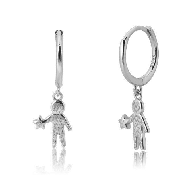 ANDYWEN 925 Sterling Silver Multi Dangle Hoops Crystal Thin Huggies With Charms Loops Circle Clips Earrings Jewelry For Womens