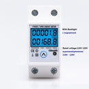 Din Rail Single Phase Energy Meter Reset Zero kWh Voltage Current Power Consumption Counter Electric Digital Wattmeter 230V AC