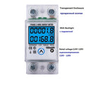 Din Rail Single Phase Energy Meter Reset Zero kWh Voltage Current Power Consumption Counter Electric Digital Wattmeter 230V AC