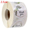 2.5cm 500pcs Stickers Roll Gift Scrapbooking Sealing Stickers Thank You Letter Design Birthday Wedding Present Decoration Labels