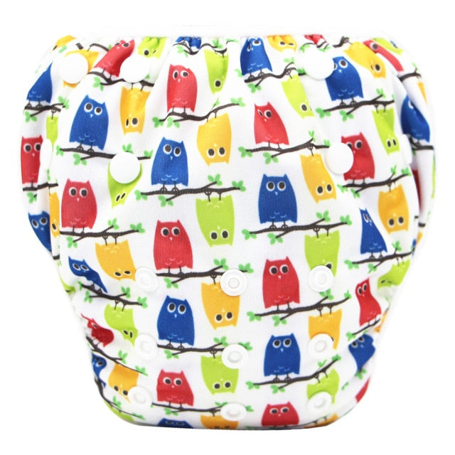 2021 New Baby Swim Diapers Waterproof Adjustable Cloth Diapers Pool Pant Swimming Diaper Cover Reusable Washable Baby Nappies