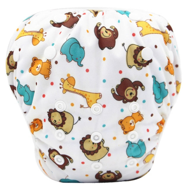 2021 New Baby Swim Diapers Waterproof Adjustable Cloth Diapers Pool Pant Swimming Diaper Cover Reusable Washable Baby Nappies