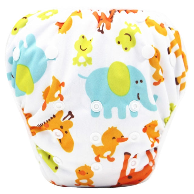 2021 New Baby Swim Diapers Waterproof Adjustable Cloth Diapers Pool Pant Swimming Diaper Cover Reusable Washable Baby Nappies