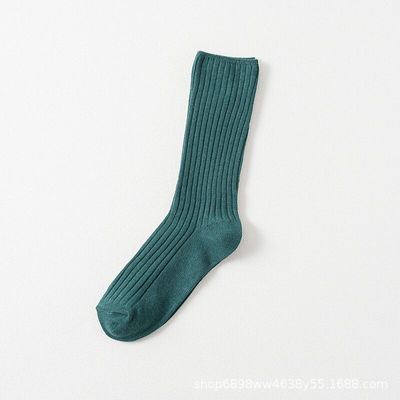 CHAOZHU Classic New Loose Socks Women 200 Needles Cotton Knitting Rib Solid Colors 14 Kinds of 4 Seasons Basic Daily Women Socks