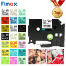 Fimax 31 Colors 231 Label Tape 1PCS TZ231 431 531 631 12mm Printer Tape for Black on White Label Maker Laminated Tape T1000
