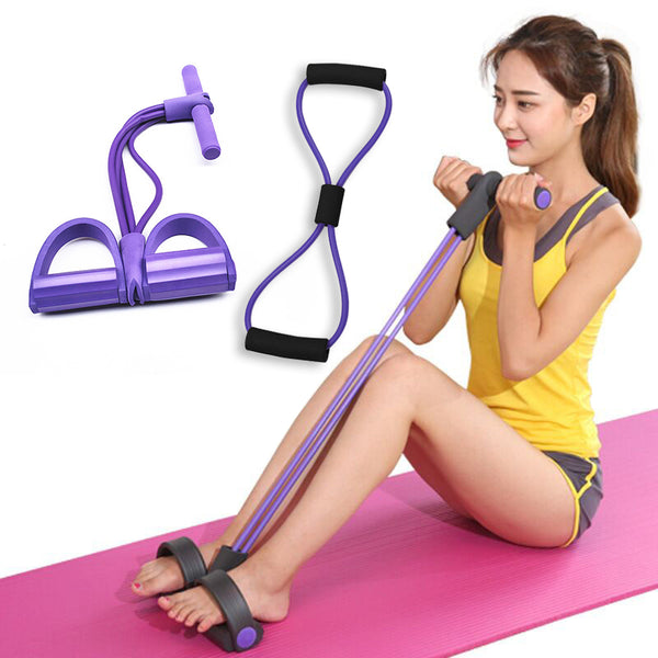 4 Resistanc Elastic Pull Ropes Exerciser Rower Belly Resistance Band Home Gym Sport Training Elastic Bands For Fitness Equipment