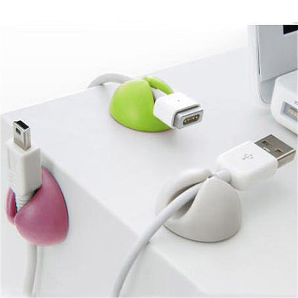 1-5Pcs Solid Desk Set Wire Clip Organizer Office Accessories Bobbin Winder Wrap Cord Cable Manager for Mouse USB Keyboard Lines