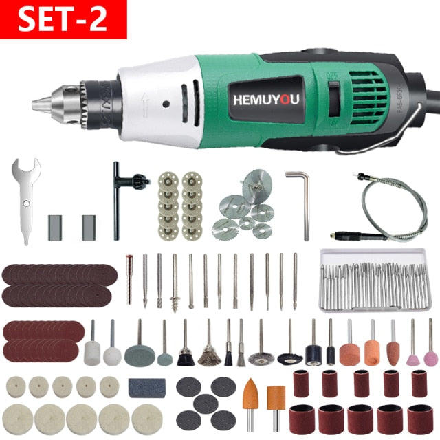 High-Power Engraver Electric Drill Engraving Dremel Rotary Tool 260W/480W Machine With Flexible Shaft 6-Position Variable Speed