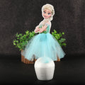 1pcs/Lot Frozen Elsa Anna Princess Cake Cupcake Toppers Cake Flag Girls Birthday Party Decoration Anniversaire Cake Supplies