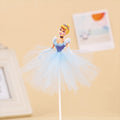 1pcs/Lot Frozen Elsa Anna Princess Cake Cupcake Toppers Cake Flag Girls Birthday Party Decoration Anniversaire Cake Supplies