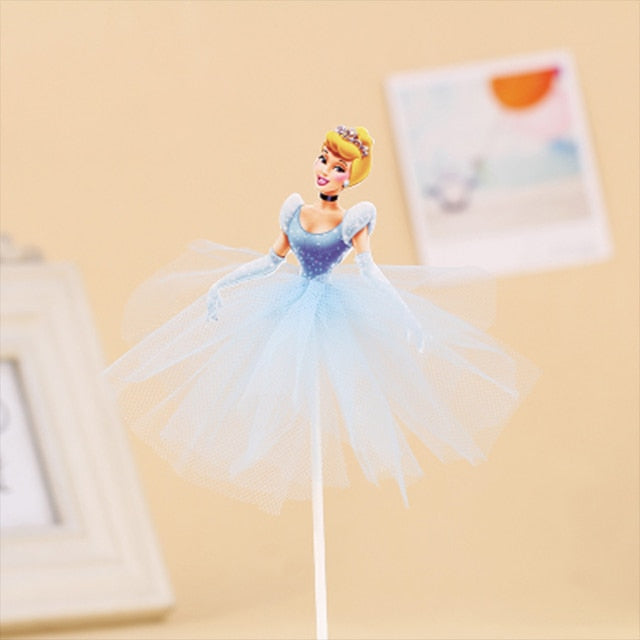 1pcs/Lot Frozen Elsa Anna Princess Cake Cupcake Toppers Cake Flag Girls Birthday Party Decoration Anniversaire Cake Supplies
