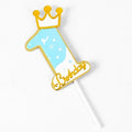 1pcs/Lot Frozen Elsa Anna Princess Cake Cupcake Toppers Cake Flag Girls Birthday Party Decoration Anniversaire Cake Supplies