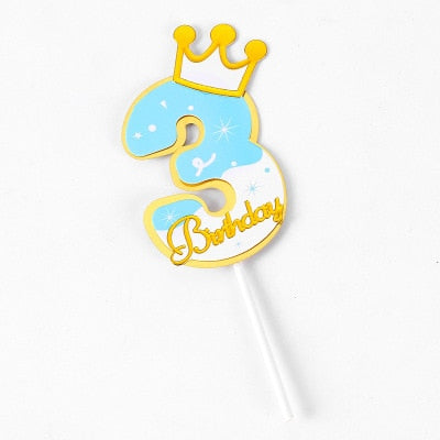 1pcs/Lot Frozen Elsa Anna Princess Cake Cupcake Toppers Cake Flag Girls Birthday Party Decoration Anniversaire Cake Supplies