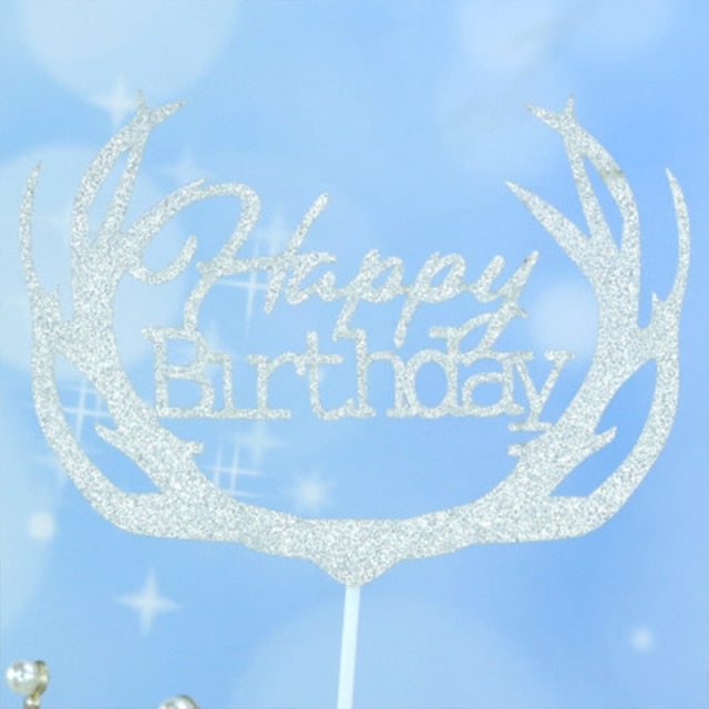 1pcs/Lot Frozen Elsa Anna Princess Cake Cupcake Toppers Cake Flag Girls Birthday Party Decoration Anniversaire Cake Supplies
