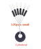 20Group 120pcs Tackle Resistance Space Not To Hurt The Line Vertical silicone Beans Rod Clip/o-shaped Fishing Accessories