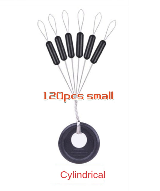 20Group 120pcs Tackle Resistance Space Not To Hurt The Line Vertical silicone Beans Rod Clip/o-shaped Fishing Accessories