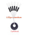 20Group 120pcs Tackle Resistance Space Not To Hurt The Line Vertical silicone Beans Rod Clip/o-shaped Fishing Accessories