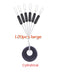 20Group 120pcs Tackle Resistance Space Not To Hurt The Line Vertical silicone Beans Rod Clip/o-shaped Fishing Accessories