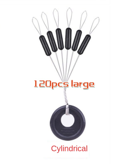 20Group 120pcs Tackle Resistance Space Not To Hurt The Line Vertical silicone Beans Rod Clip/o-shaped Fishing Accessories