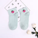 Cute Short Socks Cartoon Fruit Woman Invisible Ankle Socks Funny Female Designer Cotton Girls Banana Lemon Strawberry Kawaii
