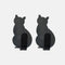 2pcs Cat Pattern Self Adhesive Hooks Storage Holder for Bathroom Kitchen Hanger Stick on Wall Hanging Door Clothes Towel Racks