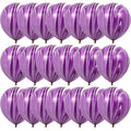 40 Pcs Blue Set Agate Marble Balloons Silver Confetti Balloon Wedding Valentine's Day Baby Shower Birthday Party Decorations