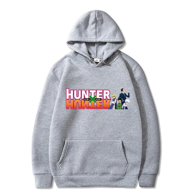 Japanese Anime Funny Killua Eyes Killua HxH Hoodies 2021 Winter Japan Style Hunter X Hunter Sweatshirts Streetwear for Women/men