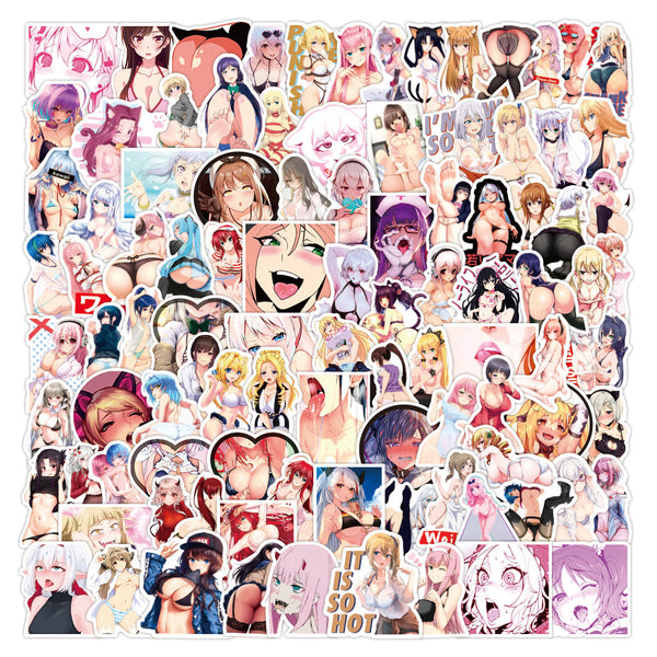 10/50/100pcs Anime Hentai Sexy Pinup Bunny Girl Waifu Decal Stickers Suitcase Laptop Car Truck Waterproof Car Sticker Girls Toys