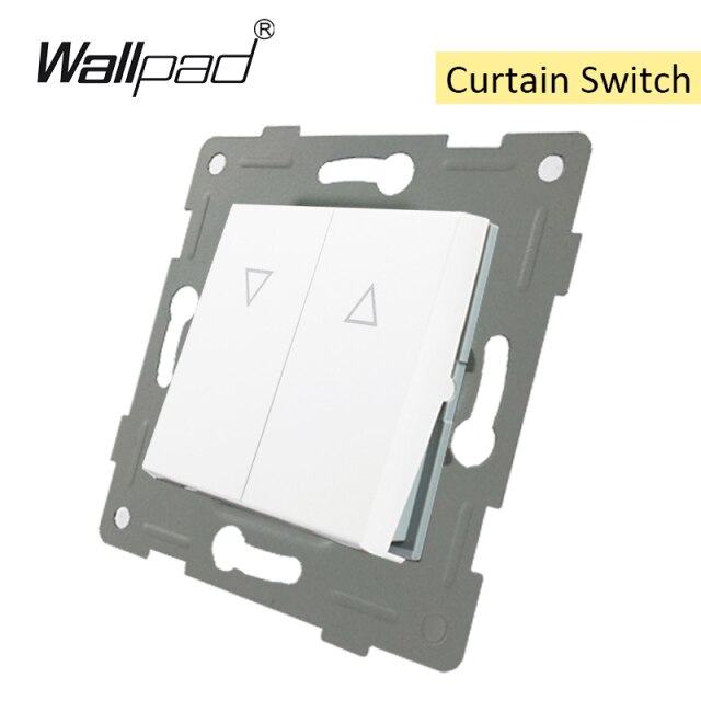 EU Glass and Function Key free Combination DIY White Button Reset Curtain USB EU French Switch Socket Round Back Wallpad L6