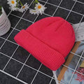 Knitted Hats for Women Skullcap Men Beanie Hat Winter Retro Brimless Baggy Melon Cap Cuff Docker Fisherman Beanies Hats For Men