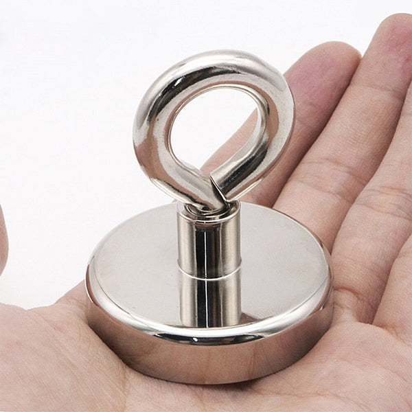 1PC Super Strong Neodymium Magnet Pot Fishing Salvage Magnets Neodymium Round Powerful Magnetic Hook Sea Fishing Magnet Searcher