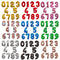 32 40 inch number balloons Big Rose Gold Silver Black Figure Foil Balloon Wedding Birthday Party Decoration Balloons