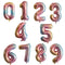 32 40 inch number balloons Big Rose Gold Silver Black Figure Foil Balloon Wedding Birthday Party Decoration Balloons