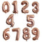 32 40 inch number balloons Big Rose Gold Silver Black Figure Foil Balloon Wedding Birthday Party Decoration Balloons