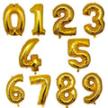 32 40 inch number balloons Big Rose Gold Silver Black Figure Foil Balloon Wedding Birthday Party Decoration Balloons
