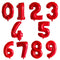32 40 inch number balloons Big Rose Gold Silver Black Figure Foil Balloon Wedding Birthday Party Decoration Balloons