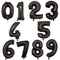32 40 inch number balloons Big Rose Gold Silver Black Figure Foil Balloon Wedding Birthday Party Decoration Balloons
