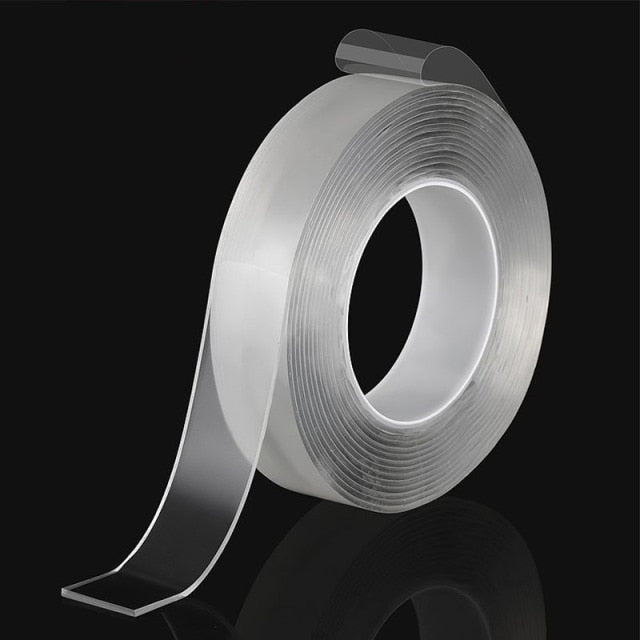 1/2/3/5M Double Sided Tape Nano Tape Reusable Waterproof Wall Sticker Non-marking And Washable Self adhesive Transparent Tapes