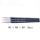 Number Painting Brush Miniature Paint Brush Set Professional Nylon Number Painting Brush Hook Line Pen Hand Painted A3